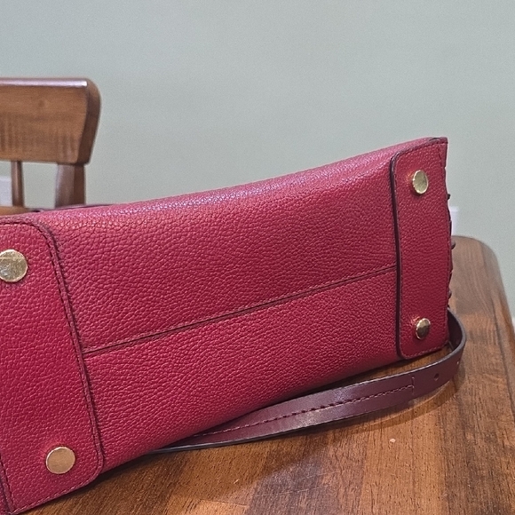 Michael Kors Burgundy Mercer Leather Tote Bag EUC